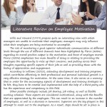 A Study on Employees Work Motivation and its Effect on their